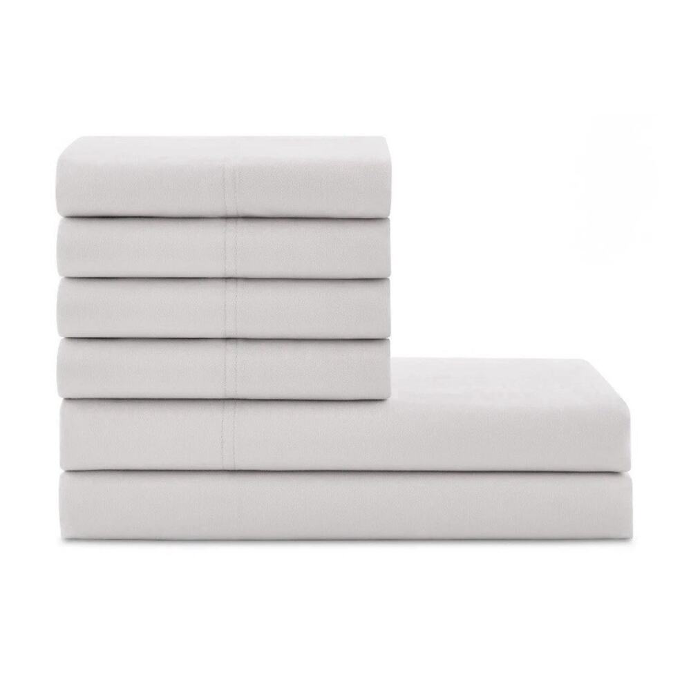 Hotel Style 6-Piece 1000 Thread Count Bed Sheet Set King Platinum Silver 18”deep - Picture 4 of 8